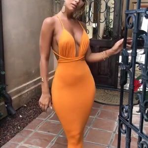 So sexy Orange Dress from Oh Polly .